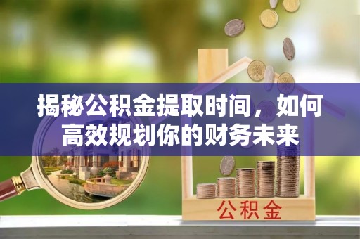 莱芜揭秘公积金提取时间，如何高效规划你的财务未来